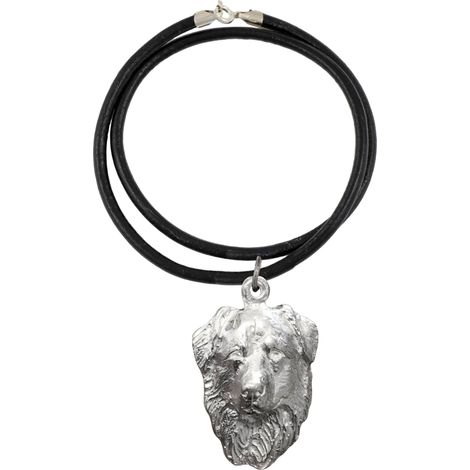 Perro pastor holandés - collar para perros, colgante bañado en plata para amantes de los perros, joyería única de Art-Dog (1/5)