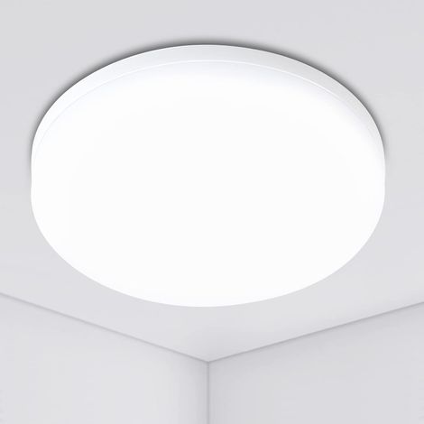 Plafonnier LED 36W Rond Plafonnier 4250LM Luminaire Plafonnier 4500K Lampe de Plafond Lampe Salon Plafond pour Chambre, Cuisine, Salle à Manger, Porche, Diamètre 27cm [Classe énergétique E] (1/5)