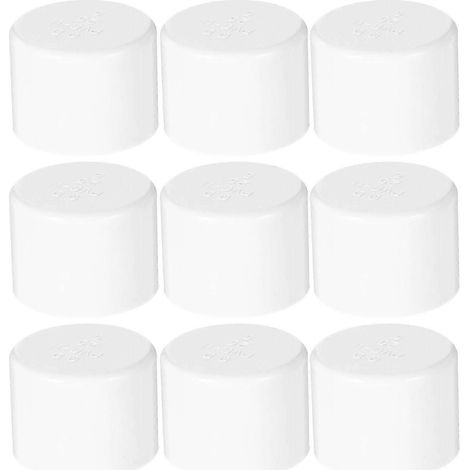 Lot de 10 adaptateurs pour tuyaux PVC de 25 mm, raccords de tuyauterie blancs de qualité mobilier, compatibles avec les supports d'étagères et de jardins. WHBYV (1/4)