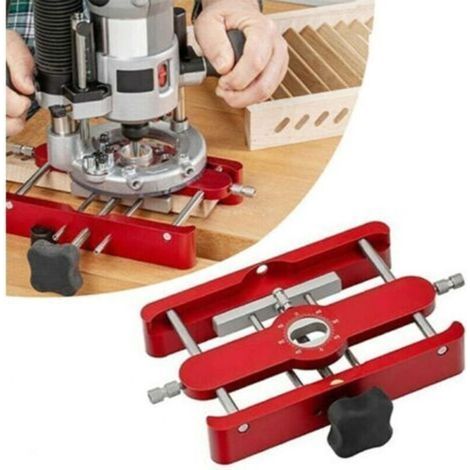 Gabarit à mortaiser de précision et gabarit de menuiserie 2 en 1 pour localiser les perforations, connecteur de serrage pour le travail du bois (1/4)