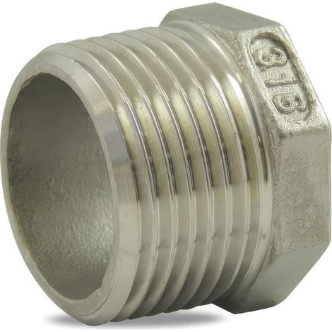 Réduction simple Male / Femelle en inox 316 Ø A: 1''1/2 Ø B: 1'' (1/3)