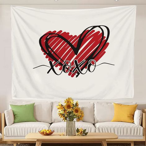 Tapisserie humoristique et tendance pour chambre à coucher, séchage rapide, idéale pour la décoration de fêtes. 180x150cm (1/5)