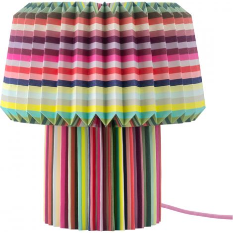 Lampe de table en papier Loops H31cm Remember Multicolore (1/2)