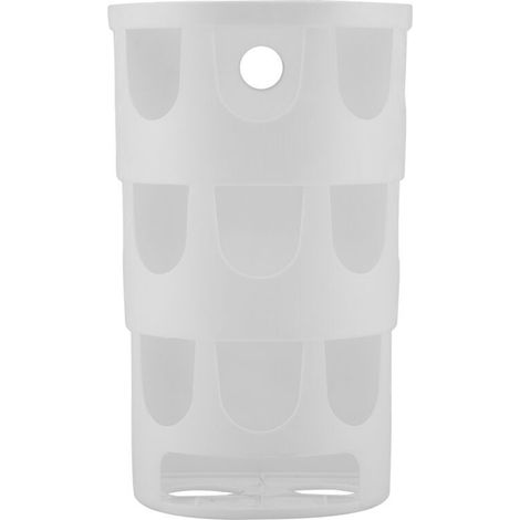 Contenitore per sacchi della spazzatura, porta sacchi per rifiuti resistente da parete in plastica di alta qualità per cucina e bagno (bianco) -Crezuo