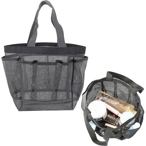 Panier de douche portable en filet Sac de douche en filet durable et à séchage rapide (D)