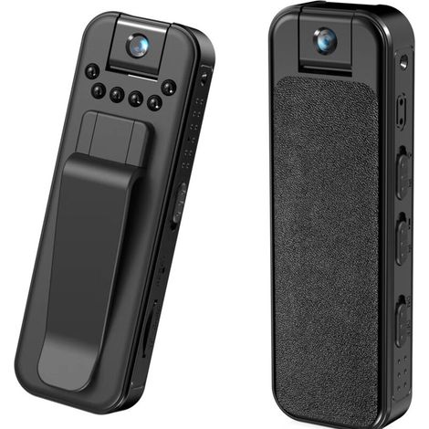 Mini caméra HD 1080P Mini cam à lentille rotative à 180 degrés Caméra de Surveillance Portable Petite caméra vidéo de sécurité avec détection de Mouvement Vision Nocturne (1/5)