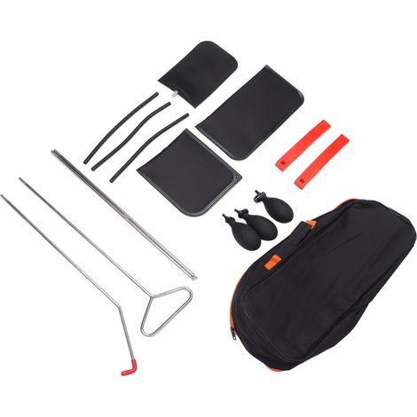 Kit de perche de réparation automobile, comprenant une perche extensible en acier inoxydable, un tuyau et un crochet gonflable, adapté à une utilisation à domicile et en véhicule. (1/5)
