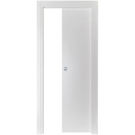 'PORTA SCORREVOLE ''GINEVRA'' cm 70 x 210 (78 x 214) - col. micro bianco' cm 70 x 210 (78 x 214) - col. micro bianco