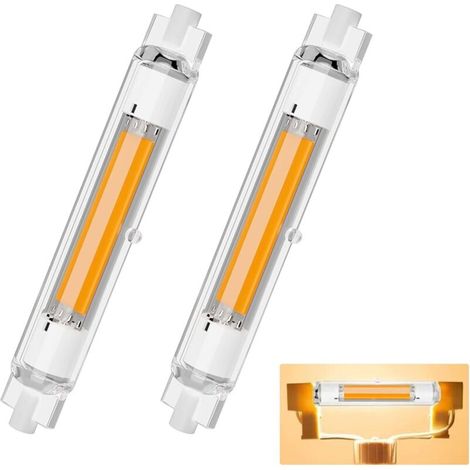 R7S LED 118mm Dimmbar, Warmweiß 3000K 3000LM, R7S LED Lampen Ersatz für 300W J118mm Halogenstab, Led Stab Kein Flackern, 360°Abstrahlwinkel, 2er Pack (1/5)