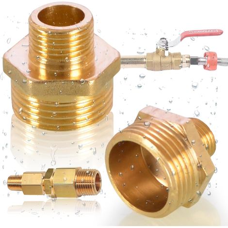 2 Piece Male Connector Male 1/2 Inch x 1 Inch (1/5)