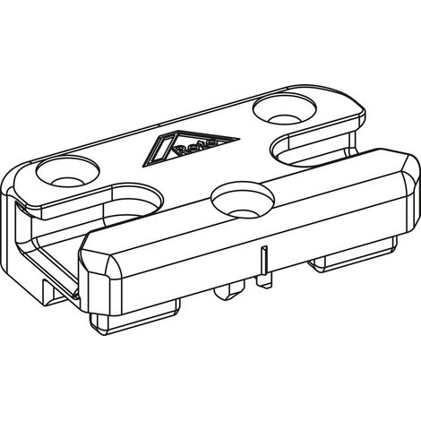 ROTO NT/NX SH-Schließstück PVC 13V mit Boden KBE/KÖMMERLING/TROCAL Zink