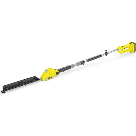 KARCHER Taille Haie Batterie Telescopique PHG 2-18 14456200, Lame au Laser de 45 cm, Tete Inclinable a 125 Degres, Poids de 3.3 kg, Garantie 2 ans