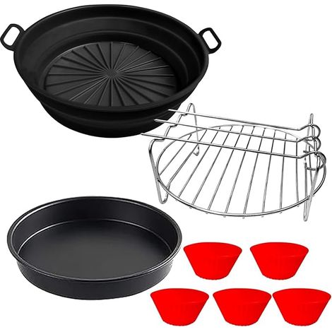 Set di 8 accessori per gli stampi in silicone della friggitrice ad aria Philips Essential 4