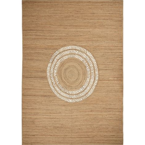 Teppich BOGAZOREN Beige 160 x 230 cm Jute