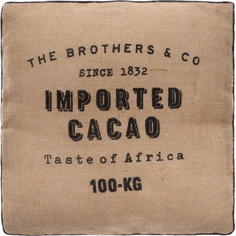 Cojín de suelo 'Cacao' de yute 40 x 40 cm - Atmosphera créateur d'intérieur