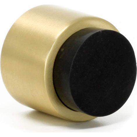 EVI Herrajes Fermaporta Adesivo Pour Mur 28 x 28 mm Gomma Nera Ottone Finitura Opaca Ottima Adesione 100% funzionale Mod. I-198/28-TPM-LMT (1/2)