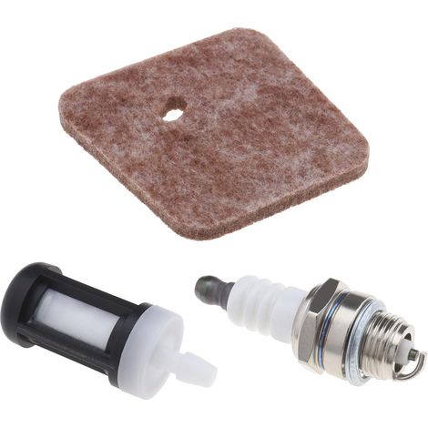 Kit de Bougies d'allumage pour Filtre à Air et Carburant 4140-124-2800 Compatible avec Stihl FS38 FS45 FS46 FS55 HS45 FC55 Pièces de Rechange pour Tondeuse à Gazon (1/5)