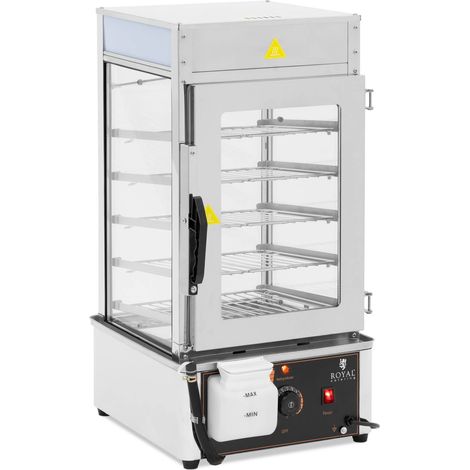 Cuiseur vapeur professionnel avec 5 grilles de 30 x 29,5 cm de 30 à 110 °C