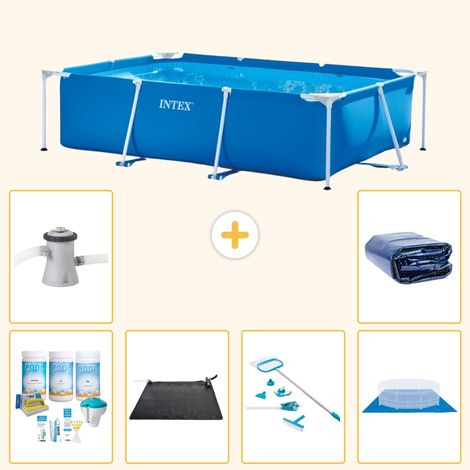 Intex Piscine Tubulaire Rectangulaire - 260x160x65 cm - 7-pièces S20032 (1/5)