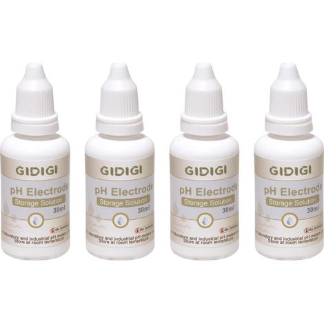 Solution de conservation pour électrodes de pH lot de 430 ml de solution pour sondes de pH-mètres et de mesureurs redox solution de remplissage conservation d'électrodes et applications industrielles (1/5)