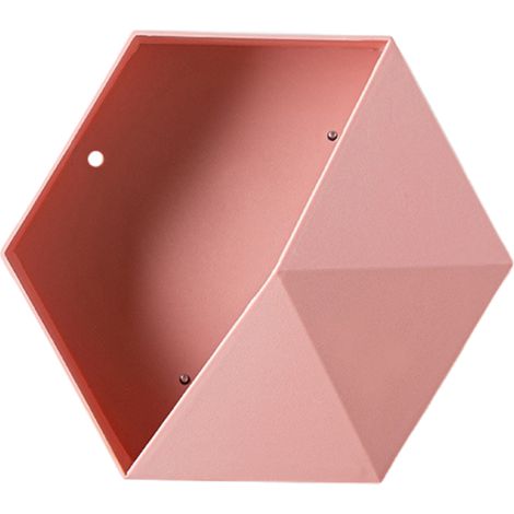 Sechseckiges Wandregal – Modernes geometrisches Aufbewahrungsregal – Schwebendes Regal im minimalistischen Design (1/5)