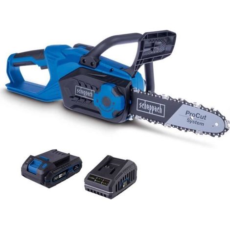 Tronçonneuse sans fil SCHEPPACH - C-CS254-X SET S - Coupe 25,4 cm - Batterie 20V IXES 2Ah + chargeur