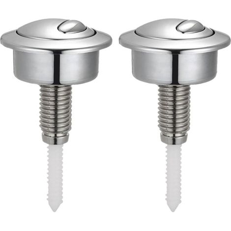 Lot De 2 Boutons Poussoirs Double Chasse D Eau Pour Reservoir Toilettes Optima Twyford Vitra (1/4)