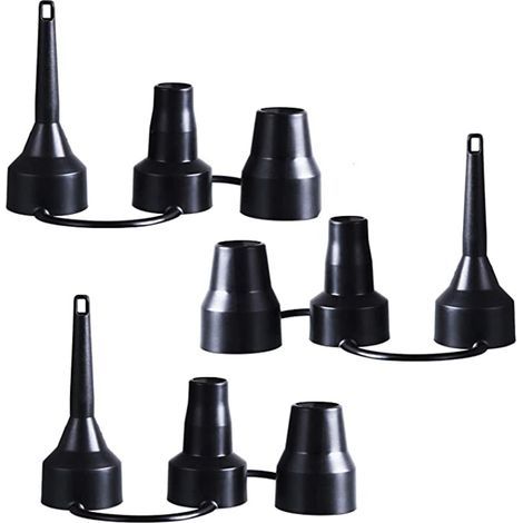 Embouts De Pompe Gonflable - 3 Tailles (Petit Moyen Grand) - Pour Lit Gonflable Piscine Bateau Canapé Gonflable - Lot De 3 (1/5)