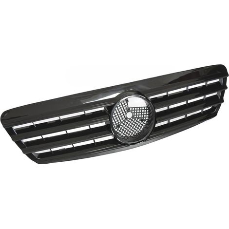 Grille calandre Mercedes Classe S W220 de 1998 a 2002 Noir Brillant-42707671 (1/4)