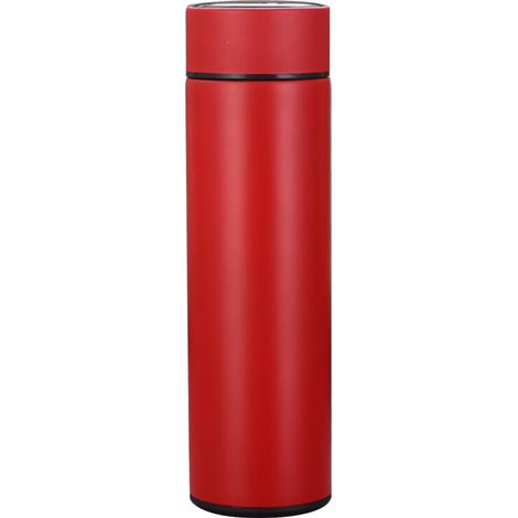 Tasse à café isolée sous vide de 17oz, bouteille d'eau à Double paroi avec affichage de la température LED, filtre amovible, tasse mince de voyage (1/5)