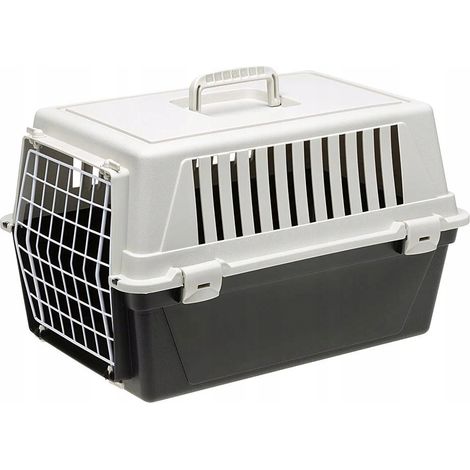 Ferplast Atlas 20 EL Transportbox weiß und schwarz für Hunde (1/3)
