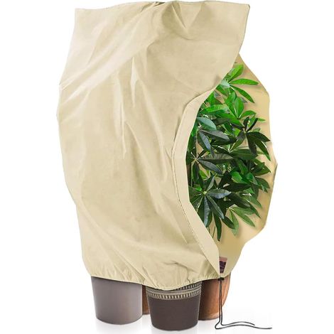 Voile Hivernage Plante Exterieur, 200cm x 240cm Protection Plantes Hiver Cordon Fermeture Éclair, Réutilisable Housses Protection (1/5)