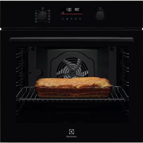 Electrolux – Four traditionnel encastrable 72L – Nettoyage pyrolytique – Chaleur tournante – 9 modes de cuisson – Interface EXPlore LCD