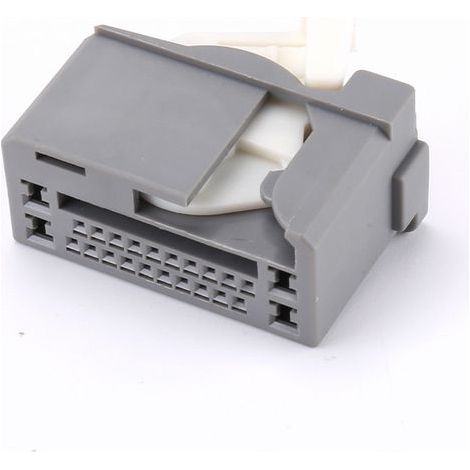 Non-destructive male/female connector with 24P male shell (Gorilla) grey, with terminals with large and small holes, for Honda City. (1/4)
