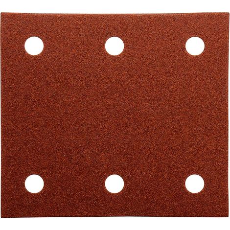 Makita – Papier abrasif pour ponceuse vibrante – Grain 100 – 10 pcs – 102 x 115 mm – Fixation auto-agrippante – P33118