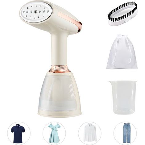 Ferro da stiro a vapore portatile - 1500 W - Capacità 280 ml - Riscaldamento rapido in 20 secondi - Emissione di vapore 28 g/min - Piastra in ceramica (1/4)