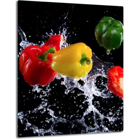 PLATEAU DE TABLE EN PLAQUE DE VERRE 40x52 POIVRE (1/5)