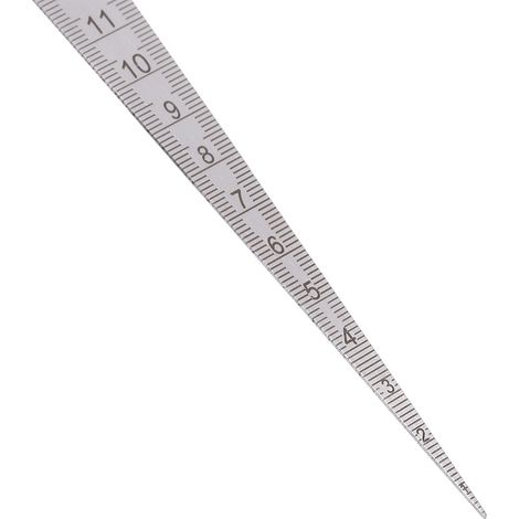 Règle en acier inoxydable de 1 à 15 mm, ruban de mesure pour soudage, outil de mesure métrique et impérial (1/5)