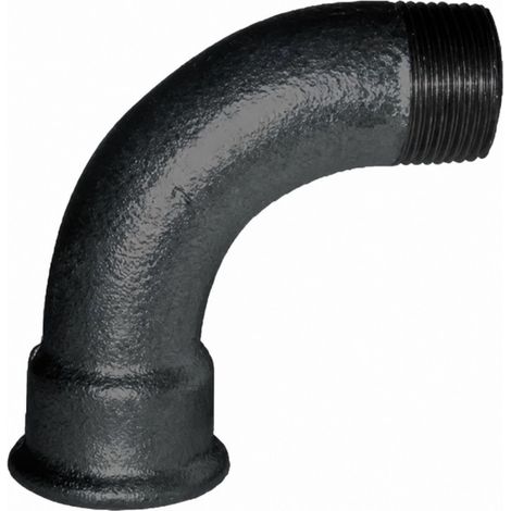 Winkelstück, verformbar 90°, 15x21, männlich weiblich schwarz großer Radius