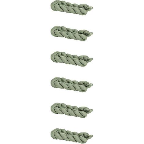 Set mit 6 Tischläufern, 35 x 120 Zoll, grüner Chiffon-Tischläufer (1/5)