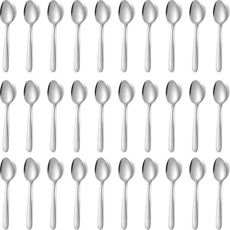 36 Cuillère, Acier Inoxydable, 15 cm, Lave-vaisselle, Ergonomique, Cuisine, Restaurant