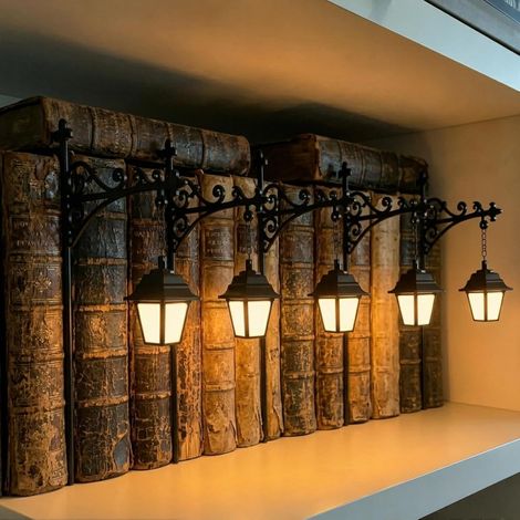 Lanterne décorative de bibliothèque - Lampe livre vintage pour (1/5)