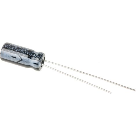 Condensateur RS PRO 470nF, 63V c.c. (1/2)