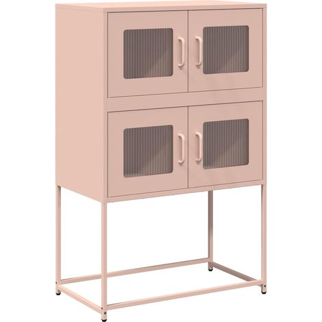 Maison Exclusive - Credenza Rosa 68x39x107 cm in Acciaio