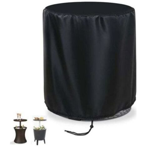 Ensoleille – Housse de table ronde 52x58cm – Tissu Oxford 190T – Protection contre intempéries – Pour refroidisseurs et tables d'extérieur (1/5)