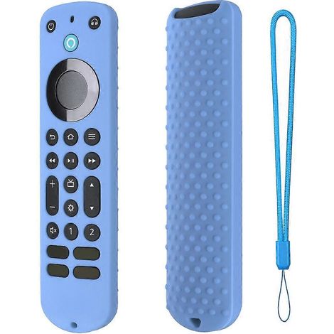 Coque pour télécommande vocale Alexa, antidérapante, souple, antichoc et résistante aux chocs. (1/4)