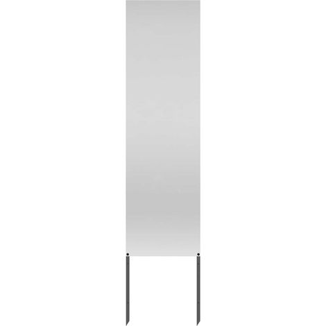 vidaXL Garden Privacy Screen Silver 32 x 140 cm Galvanised steel