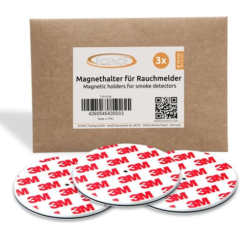 3x Magnethalterung 70mm für Rauchmelder Feuermelder Magnet-Befestigung (1/5)