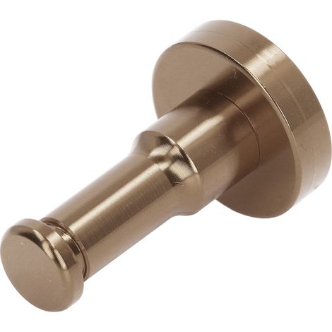 Crochet de salle de bain rétro en aluminium, crochet porte-serviettes robuste, support mural pour vêtements, balcon ou cuisine, couleur bronze. (1/5)
