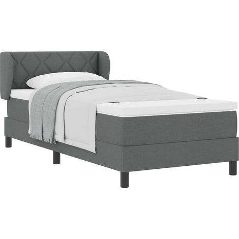 Maison Exclusive - Boxspringbett mit Matratze Dunkelgrau 90 x 200